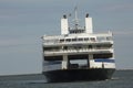 Cape May ferry boat turns into dock at Lewes, Delaware.