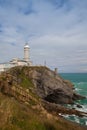 Cape Mayor lighthouse in Santander,Spain Royalty Free Stock Photo