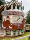 Cape Meares Lighthouse Welcome Sign Royalty Free Stock Photo