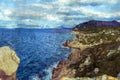 Cape Melagkavi shoreline - Greece