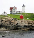 Cape Neddick Lighthouse, Maine Royalty Free Stock Photo
