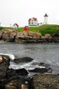 Cape Neddick Lighthouse, Maine Royalty Free Stock Photo