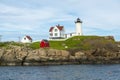 Cape Neddick Lighthouse, Old York Village, Maine Royalty Free Stock Photo