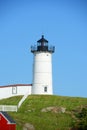 Cape Neddick Lighthouse, Old York Village, Maine Royalty Free Stock Photo