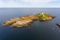 Cape Neddick Lighthouse, Old York Village, Maine Royalty Free Stock Photo