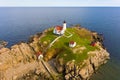 Cape Neddick Lighthouse, Old York Village, Maine Royalty Free Stock Photo