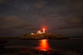 Cape neddick lighthouse Royalty Free Stock Photo