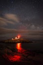 Cape neddick lighthouse Royalty Free Stock Photo