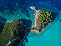 Akra Lakka, cape in Paxos. Royalty Free Stock Photo