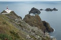 Cape Ortegal Lighthouse at Ortegal Cape in Galicia, Spain,Europe Royalty Free Stock Photo
