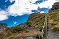 Cape Palliser Lighthouse in New Zealand Royalty Free Stock Photo