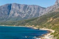 Cape peninsula scenic drive with ocean and mountains view