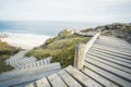 Cape Peninsula Wooden Walkway stairs down to dias beach