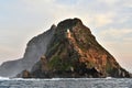 Cape Point and Cape of good hope. South Africa. View from the ocean Royalty Free Stock Photo