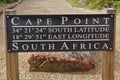 Cape Point sign Royalty Free Stock Photo