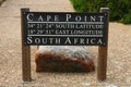 Cape Point sign, South Africa Royalty Free Stock Photo