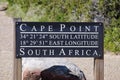 Cape Point sign in South Africa Royalty Free Stock Photo