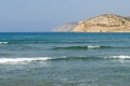 Cape Prasonisi southern part of the island of Rhodes. Royalty Free Stock Photo