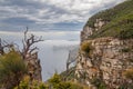 Cape Raoul cliffs, located in Tasmania, Australia