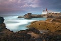 Cape Raso lighthouse in Cascais Portugal Royalty Free Stock Photo