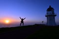 Cape Reinga Lighthouse Royalty Free Stock Photo