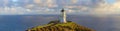 Cape Reinga lighthouse panorama, Pacific ocean, New Zealand