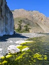 Cape Sagan-Zaba with petroglyphs. Lake Baikal.