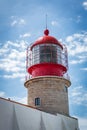 Cape Saint Vincent lighthouse in Algarve, Portugal Royalty Free Stock Photo