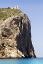 Cape San Antonio lighthouse white coast Alicante