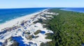 Cape San Blas coastline, Florida aerial view Royalty Free Stock Photo