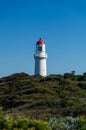 Cape Schanck lighthouse on a cliff Royalty Free Stock Photo