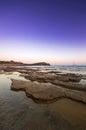 Cape Sounio at the dusk Royalty Free Stock Photo