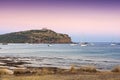 Cape Sounio at the dusk Royalty Free Stock Photo