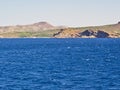 Cape Sounio, and sea, Attica Greece Royalty Free Stock Photo