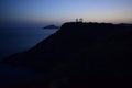 Cape Sounion the ancient Greek temple of Poseidon Royalty Free Stock Photo