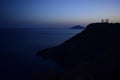 Cape Sounion the ancient Greek temple of Poseidon Royalty Free Stock Photo