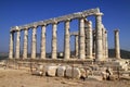 Cape Sounion Poseidon Temple Royalty Free Stock Photo