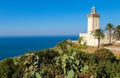 Cape Spartel Lighthouse, near Tangier, Morocco, overlooking the Atlantic Ocean Royalty Free Stock Photo