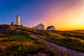 Cape Spear Lighthouse at Newfoundland Royalty Free Stock Photo