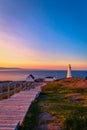 Cape Spear Lighthouse at Newfoundland Royalty Free Stock Photo