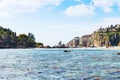 Cape of Taormina and Isola Bella beach in Sicily