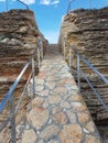 Cape Tarkhankut. On a Sunny summer day. Stairs to the sea without steps Royalty Free Stock Photo