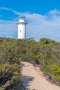 Cape Tourville Lighthouse at Freycinet National Park in Tasmania, Australia Royalty Free Stock Photo