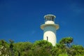 Cape tourville lighthouse at Freycinet natural reserve Royalty Free Stock Photo