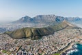 Cape Town aerial shot with focus on Sea Point Royalty Free Stock Photo