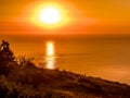 Cape Town Atlantic Ocean at Sunset Royalty Free Stock Photo