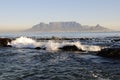 Cape Town from Blouberg Beach Royalty Free Stock Photo