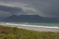 Cape Town - Bloubergstrand South Africa with a view of Table Mountain Royalty Free Stock Photo