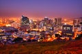 Cape town city at night