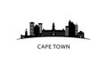 Cape Town city skyline. Royalty Free Stock Photo